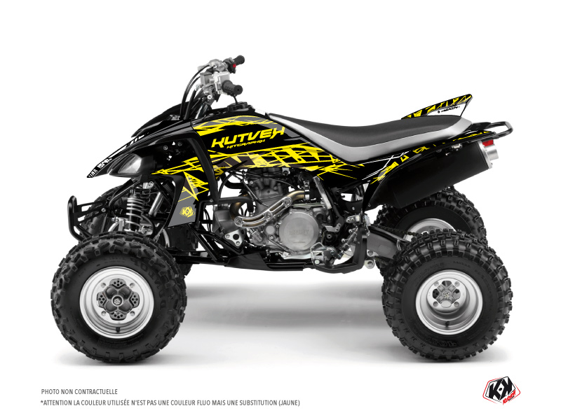 Yamaha 450 YFZ ATV Eraser Fluo Graphic Kit Yellow