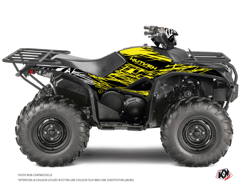 Yamaha 700-708 Kodiak ATV Eraser Fluo Graphic Kit Yellow