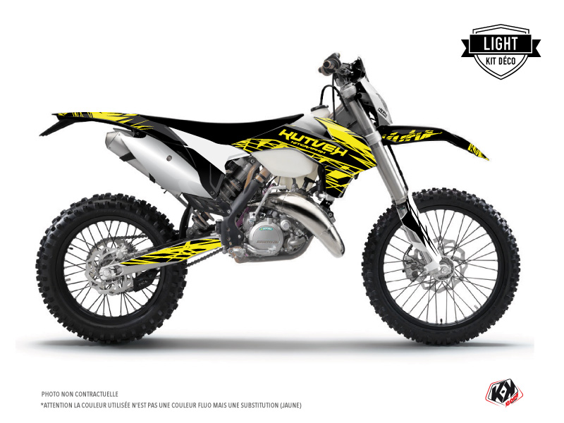 KTM EXC-EXCF Dirt Bike Eraser Fluo Graphic Kit Yellow LIGHT