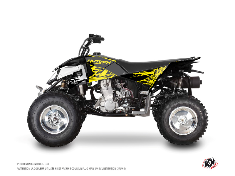 Polaris Outlaw 450 ATV Eraser Fluo Graphic Kit Yellow