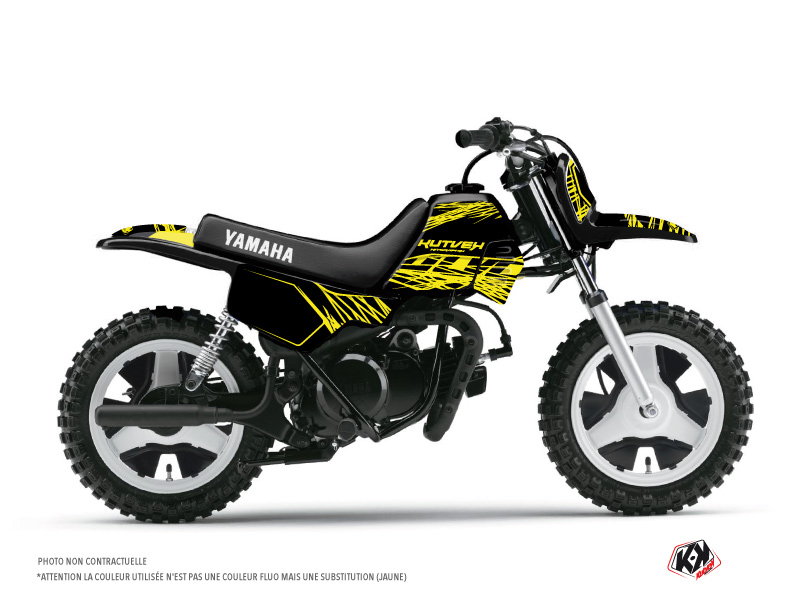 Kit Déco Moto Cross Eraser Fluo Yamaha PW 50 Jaune