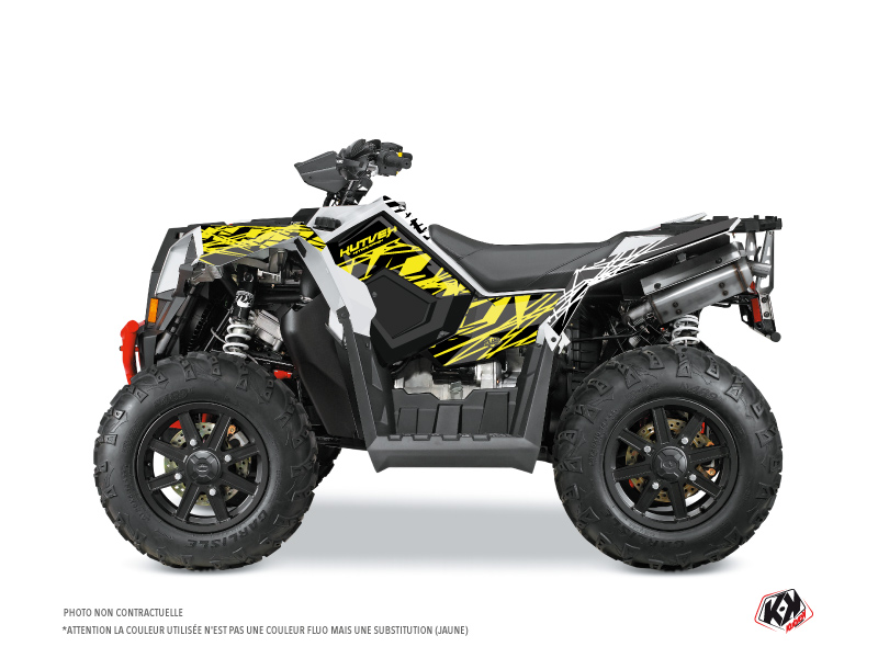 Kit Déco Quad Eraser Fluo Polaris Scrambler 850-1000 XP Jaune