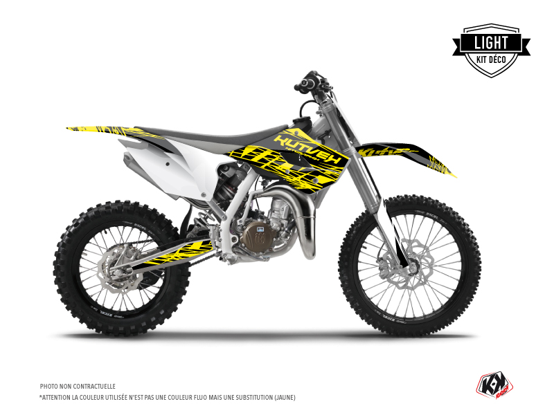 Kit Déco Moto Cross Eraser Fluo Husqvarna TC 85 Jaune LIGHT