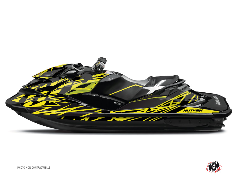 Kit Déco Jet-Ski Eraser Seadoo GTR-GTI Neon Gris