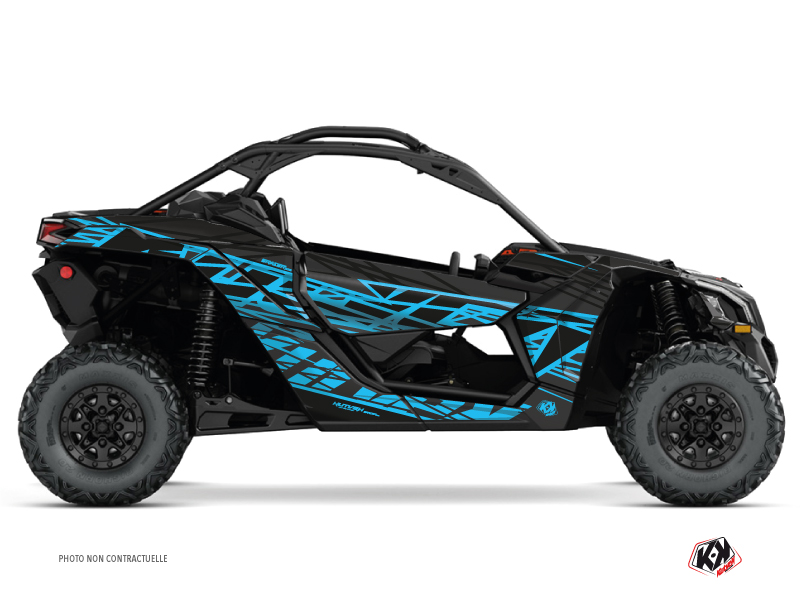 Kit Déco SSV Eraser Can Am Maverick X3 Noir Bleu