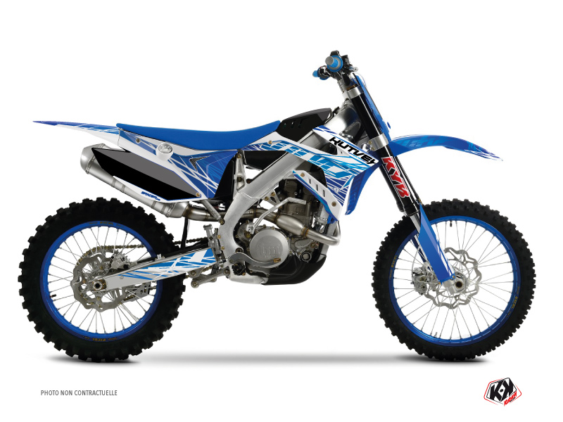 TM MX 125 Dirt Bike Eraser Graphic Kit Blue