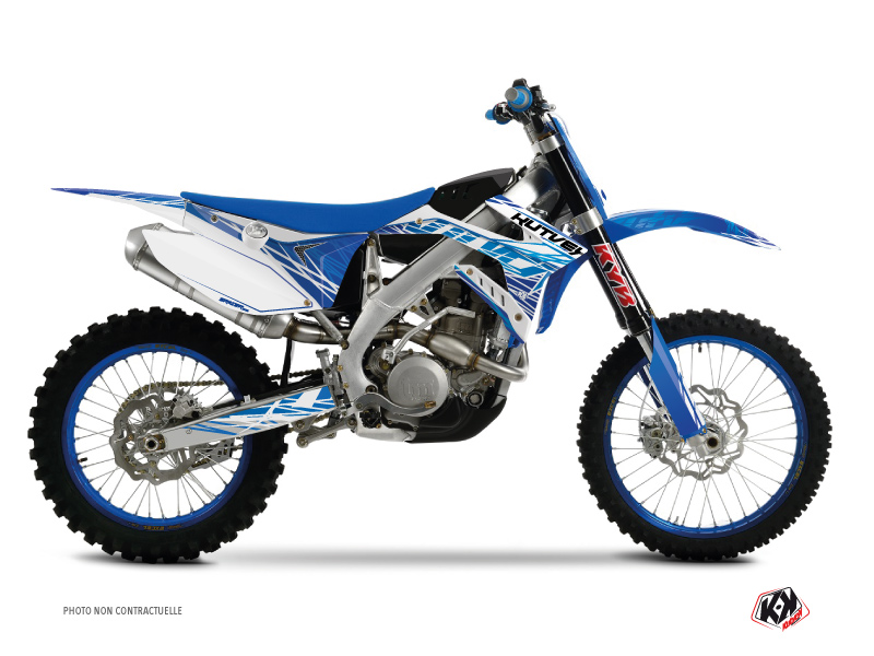 TM MX 300 Dirt Bike Eraser Graphic Kit Blue