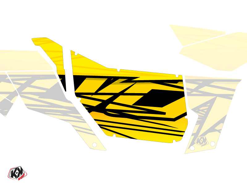 Graphic Kit Doors Suicide Pro Armor Eraser Can Am Maverick 2012-2017 Yellow