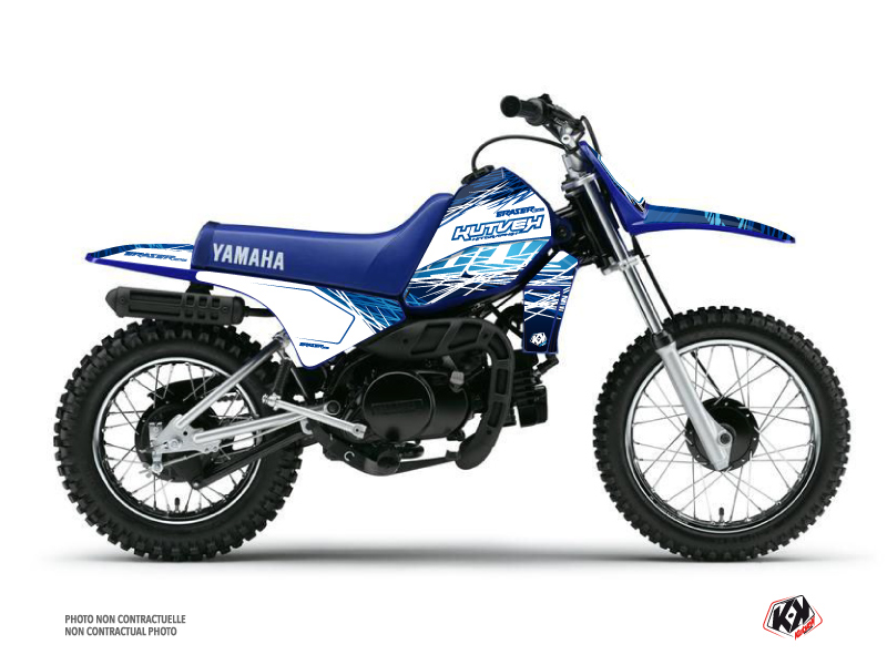 Kit Déco Moto Cross Eraser Yamaha PW 80 Bleu