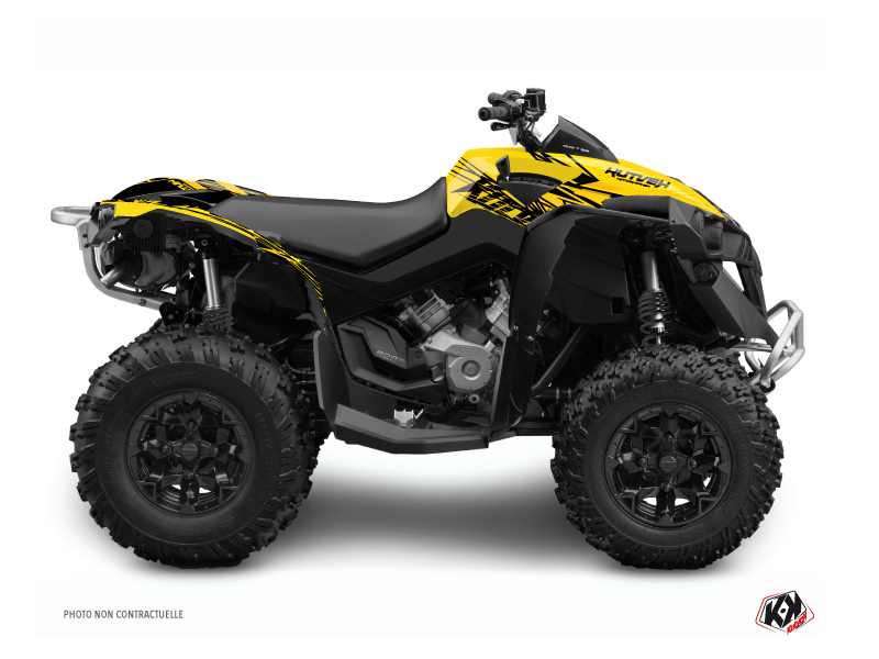 Can Am Renegade ATV Eraser Graphic Kit Yellow