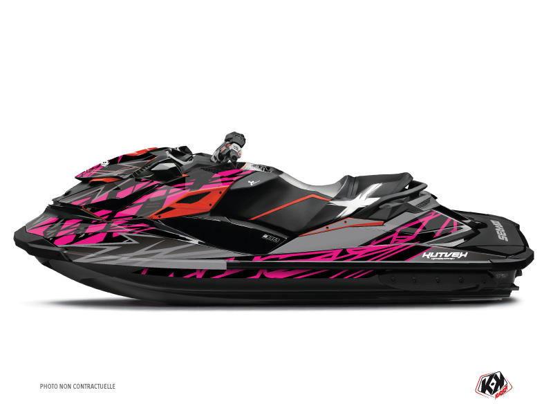 Kit Déco Jet-Ski Eraser Seadoo RXT-GTX Gris Rose