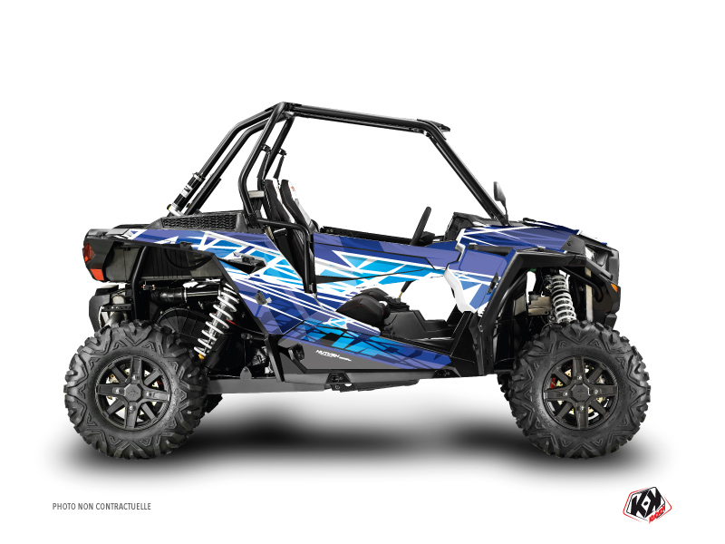 Polaris RZR 1000 UTV Eraser Graphic Kit Blue