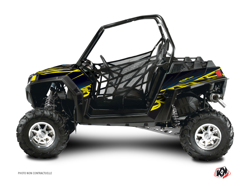 Polaris RZR 170 UTV Eraser Graphic Kit Neon Blue