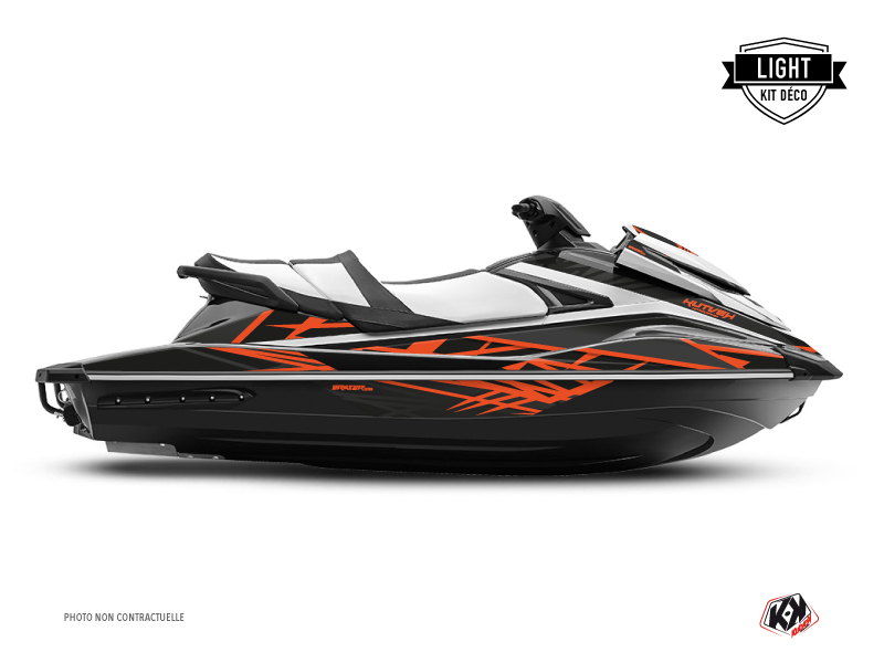 Kit Déco Jet-Ski Eraser Yamaha VX Gris Orange LIGHT