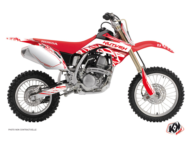 Kit Déco Moto Cross Eraser Honda 150 CRF Blanc Rouge