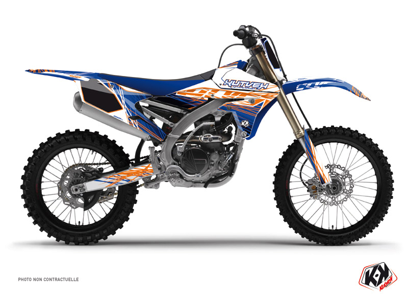 Yamaha 250 YZF Dirt Bike Eraser Graphic Kit Blue Orange