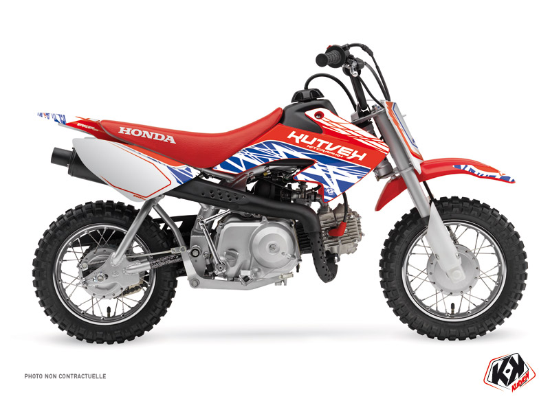 Kit Déco Moto Cross Eraser Honda 50 CRF Rouge Bleu