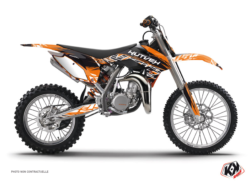 KTM 85 SX Dirt Bike Eraser Graphic Kit Orange Black