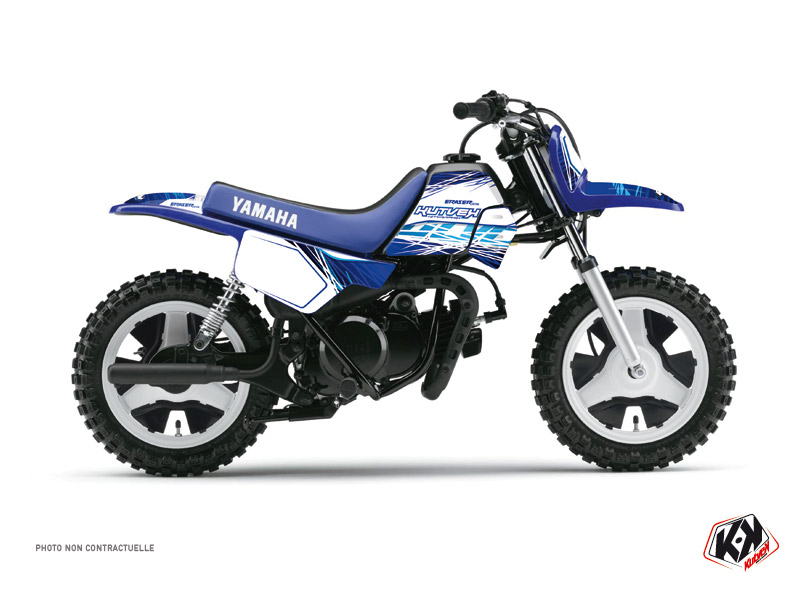 Kit Déco Moto Cross Eraser Yamaha PW 50 Bleu