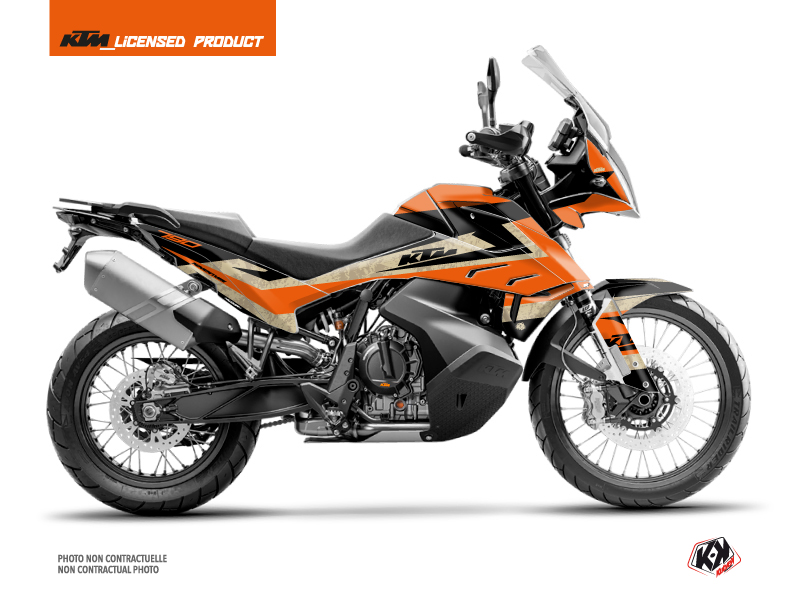 KTM 790 Adventure Street Bike Eskap Graphic Kit Orange Sand