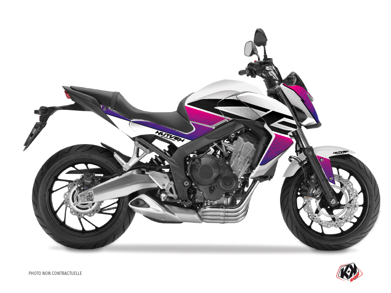 Honda CB 650 F Street Bike Essential Graphic Kit Pink White
