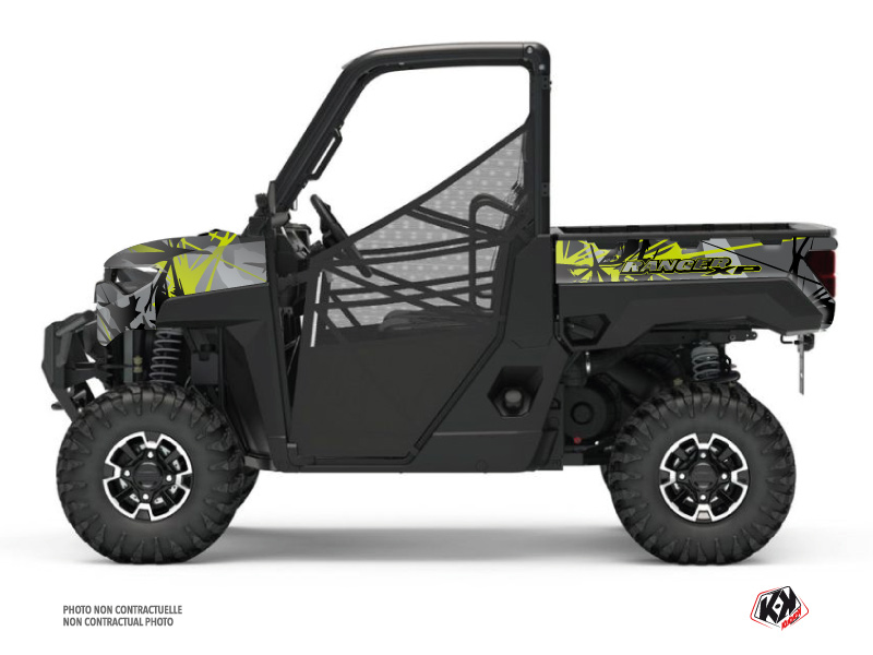 Polaris Ranger 1000 XP UTV Evil Graphic Kit Grey Green