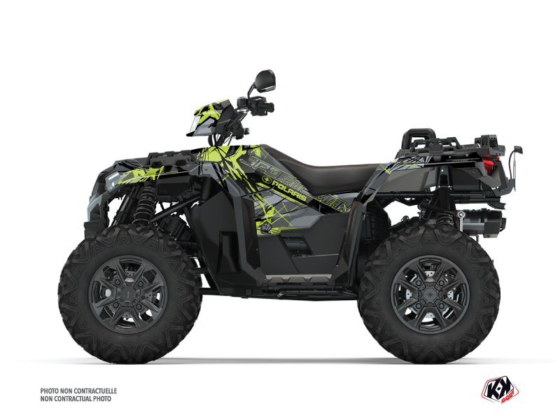 Polaris 1000 Sportsman XP S Forest ATV Evil Graphic Kit Grey Green