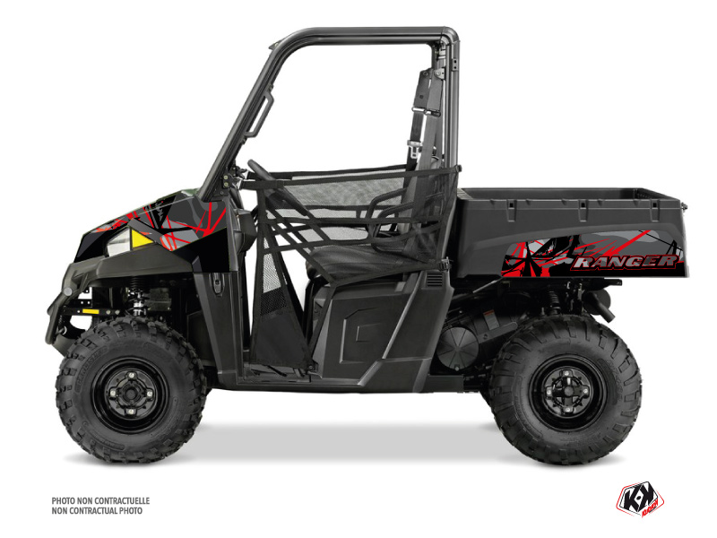 Polaris Ranger 570 UTV Evil Graphic Kit Grey Red