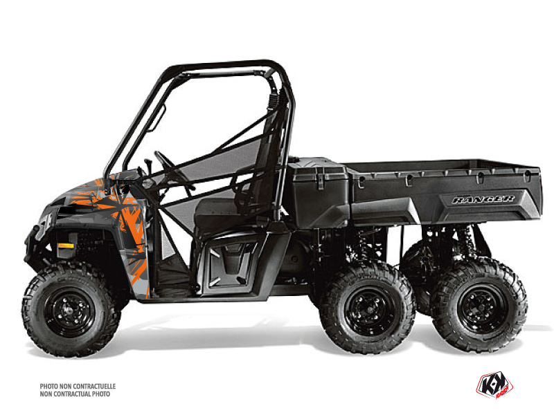 Kit Déco SSV Evil Polaris Ranger 6x6 Gris Orange