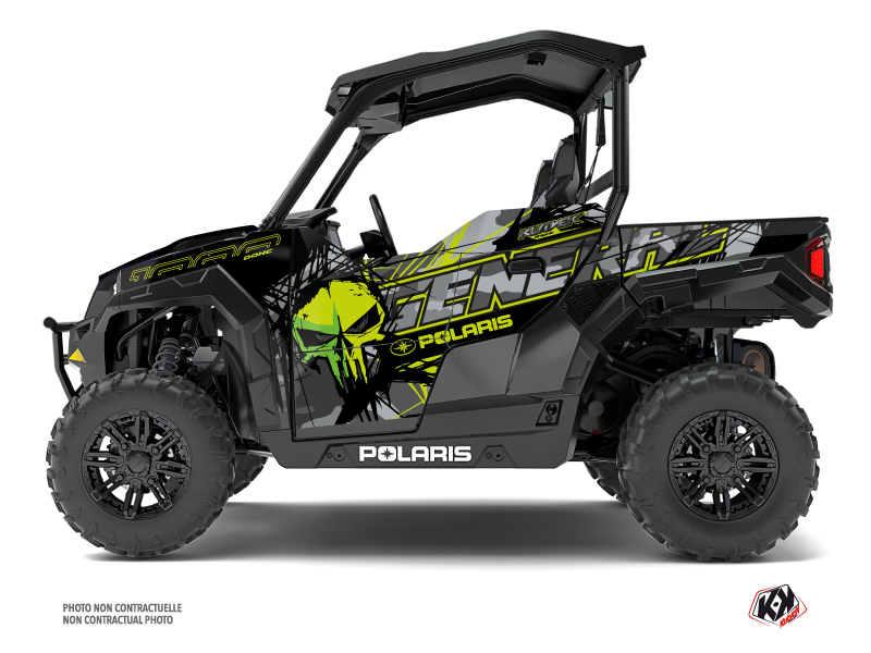 Polaris GENERAL 1000 UTV Evil Graphic Kit Grey Green