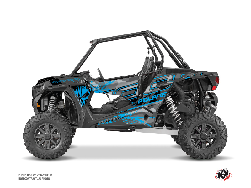 Polaris RZR 1000 UTV Evil Graphic Kit Grey Blue