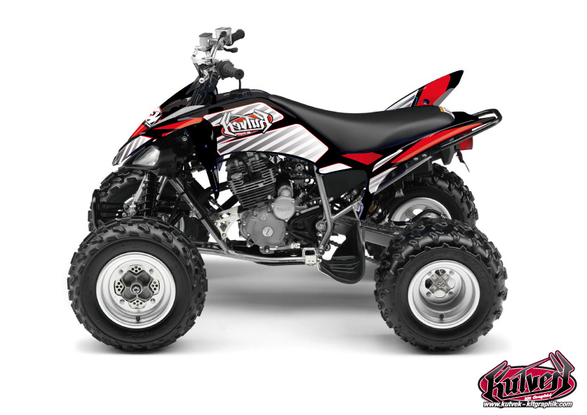 Kit Déco Quad Factory Yamaha 250 Raptor Rouge