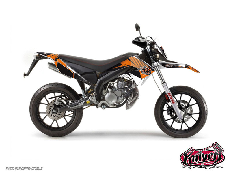 Derbi Xtreme 50cc Factory Graphic Kit Orange