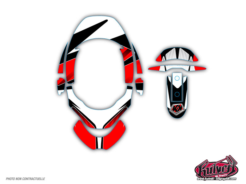 Stickers Tour de cou Leatt Brace Dirt Bike Factory Graphic Kit Red