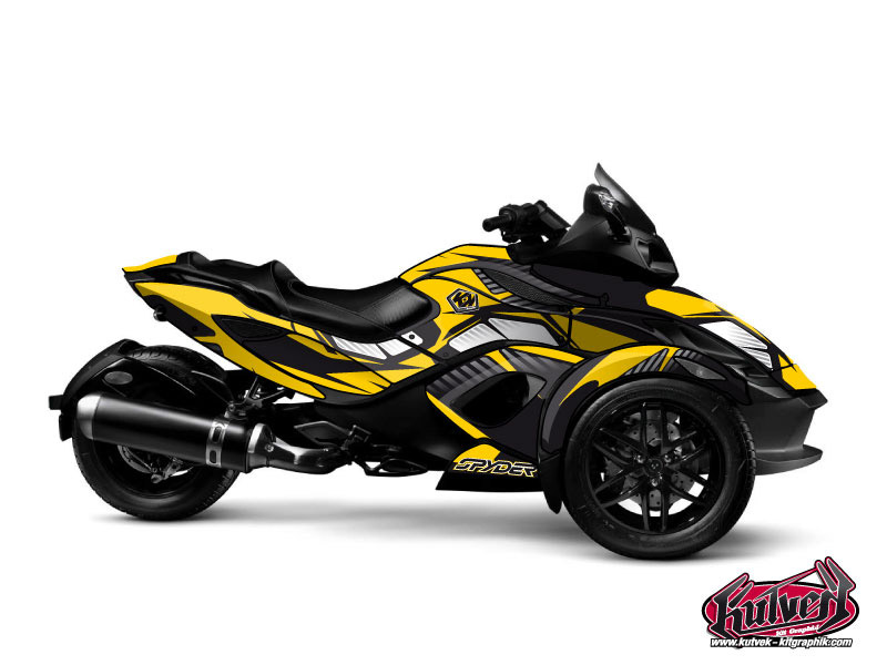 Kit Déco Hybride Factory Can Am Spyder RS Jaune