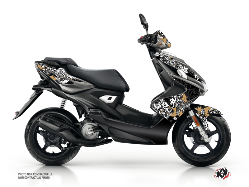 Yamaha Aerox Scooter Fashion Graphic Kit Gold