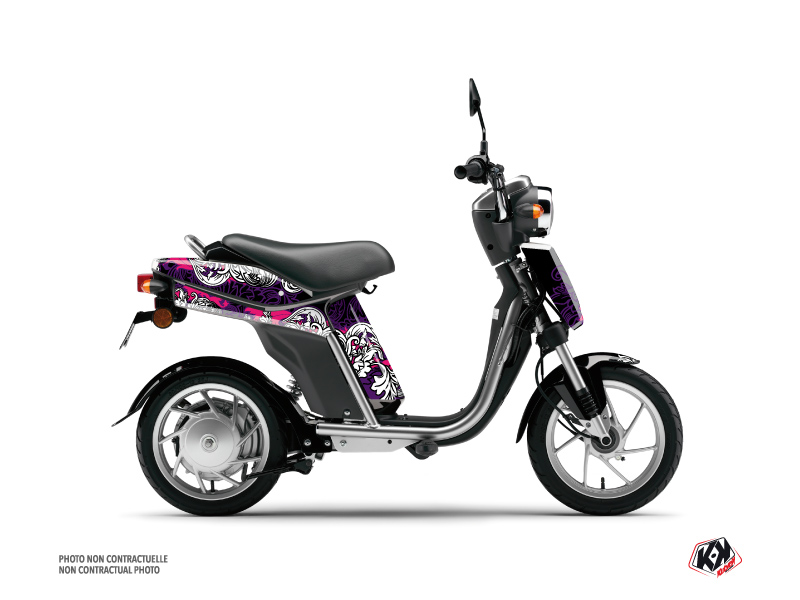 Yamaha Eco-3 Scooter Fashion Graphic Kit Pink