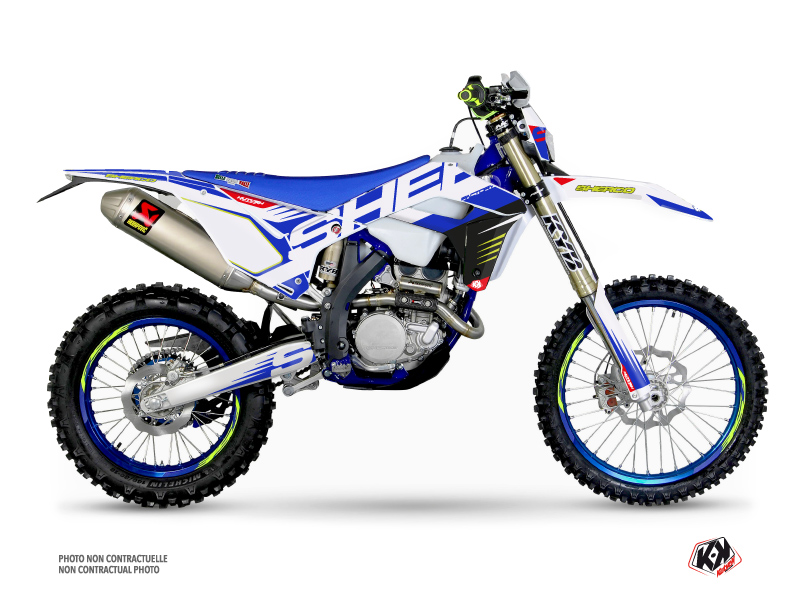 Kit Déco Moto Cross Fast Sherco SE / SEF Blanc