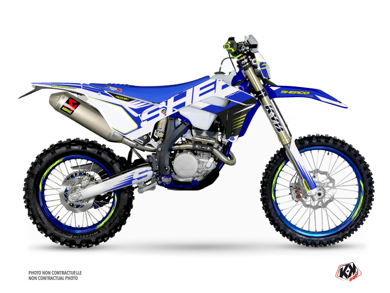 Kit Déco Moto Cross Fast Sherco SE / SEF Bleu