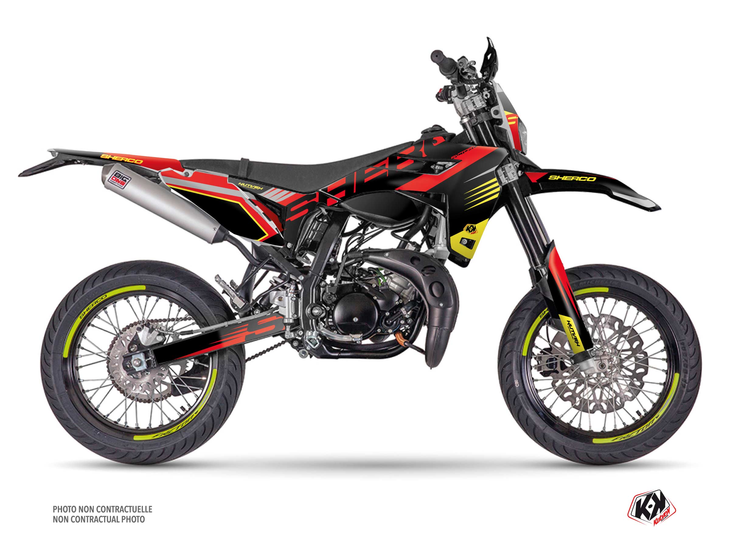 Kit Déco 50cc Fast Sherco SM 50 Rouge