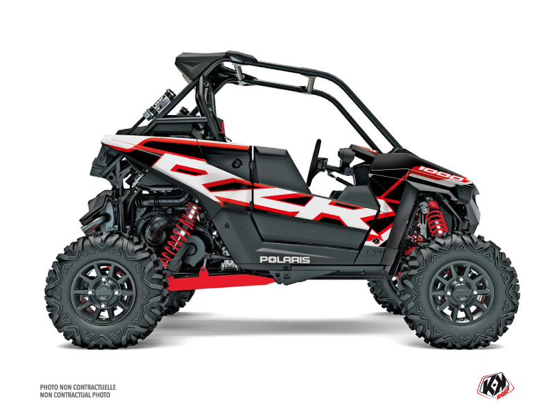 Polaris Rzr Rs1 Utv Faster Graphic Kit White Red Kutvek