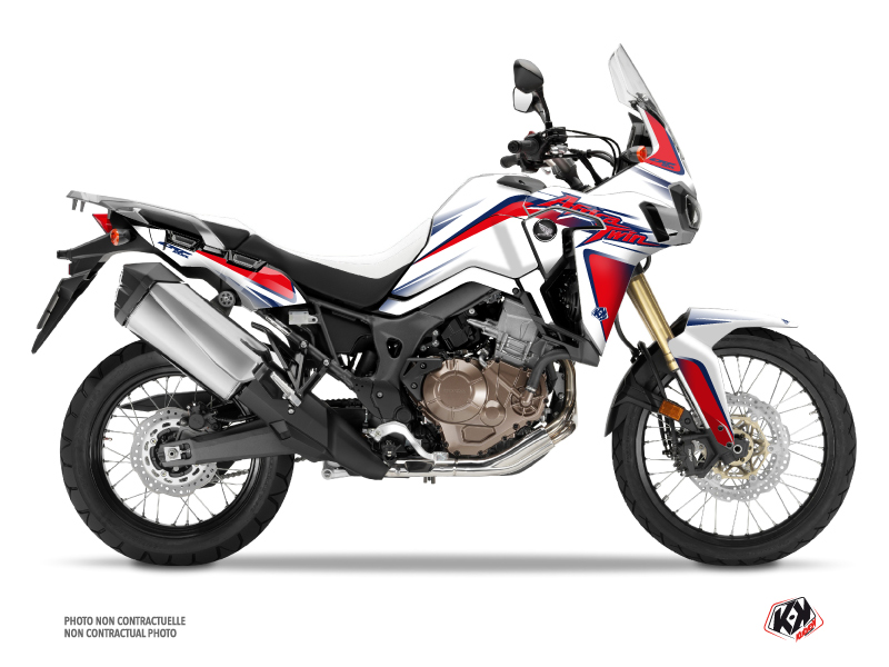Honda Africa Twin CRF 1000 L Street Bike fighter Graphic Kit Red Blue