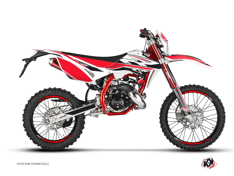 Beta RR 50 Enduro 50cc FIRENZE Graphic Kit White Red Black