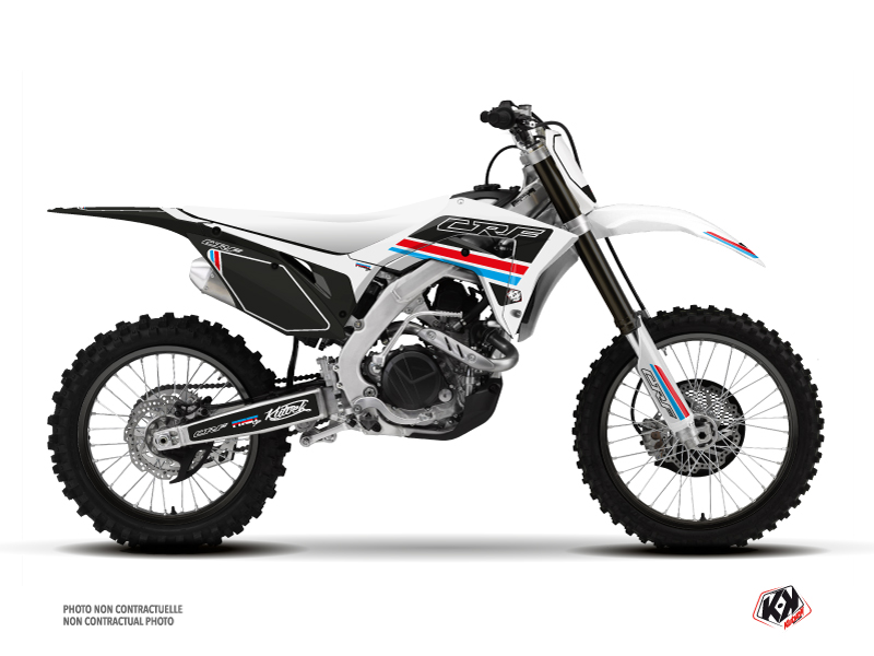 Honda 250 CRF Dirt Bike First Graphic Kit White