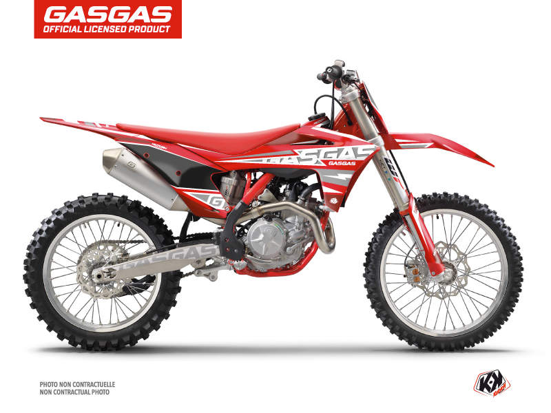 GASGAS MC 125 Dirt Bike Flash Graphic Kit Red