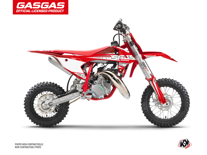 GASGAS MC 50 Dirt Bike Flash Graphic Kit Red