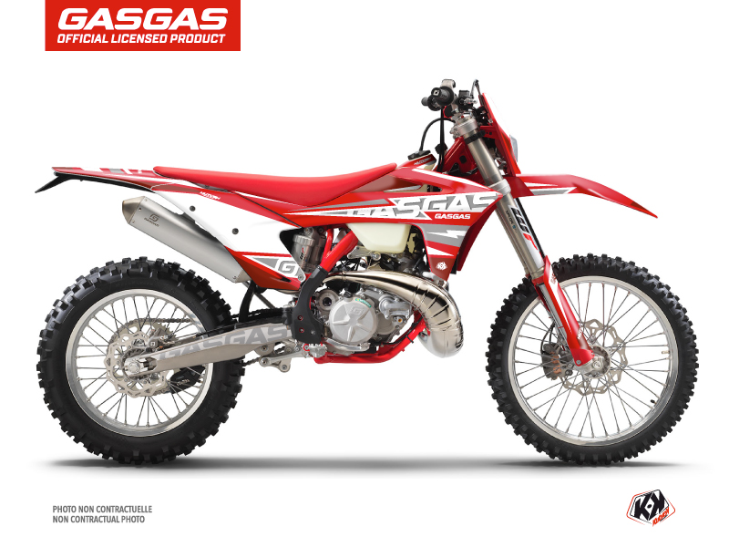 Kit Déco Moto Cross Flash GASGAS ECF Rouge