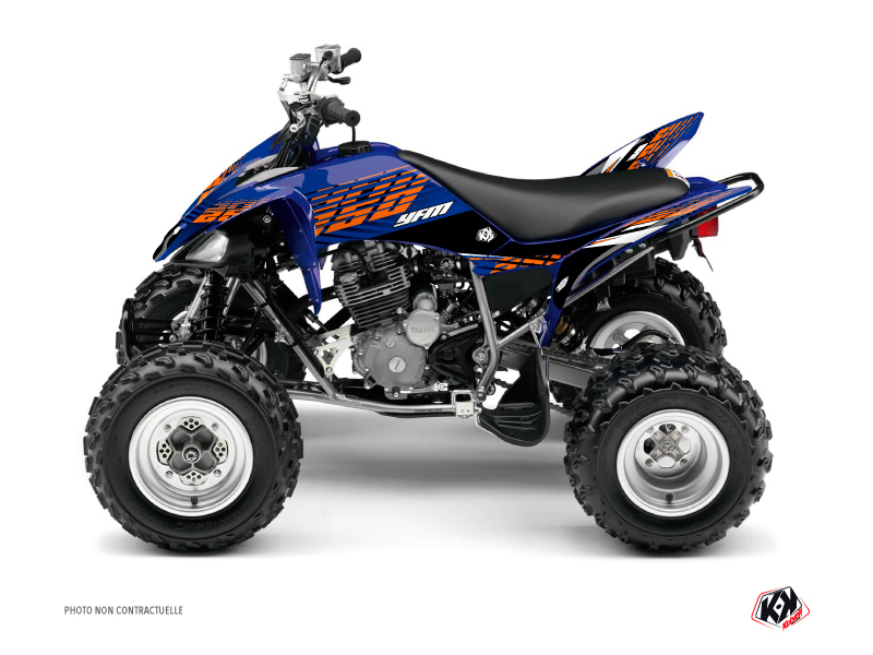 Yamaha 250 Raptor ATV Flow Graphic Kit Orange