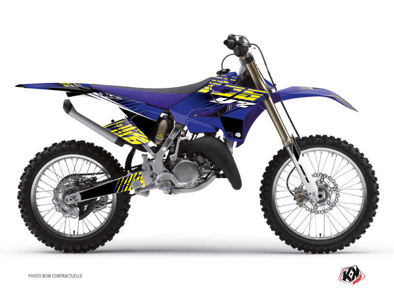 Yamaha 250 YZ Dirt Bike Flow Graphic Kit Yellow