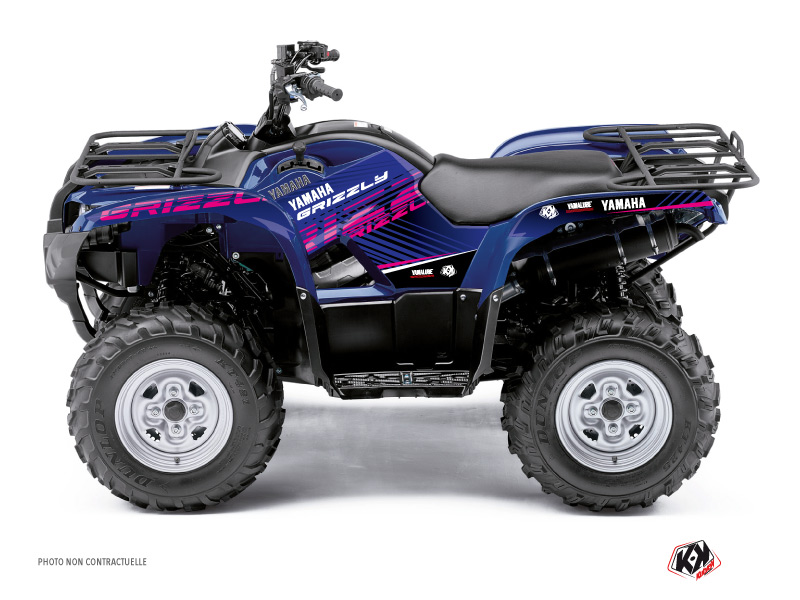 Yamaha 300 Grizzly ATV Flow Graphic Kit Pink